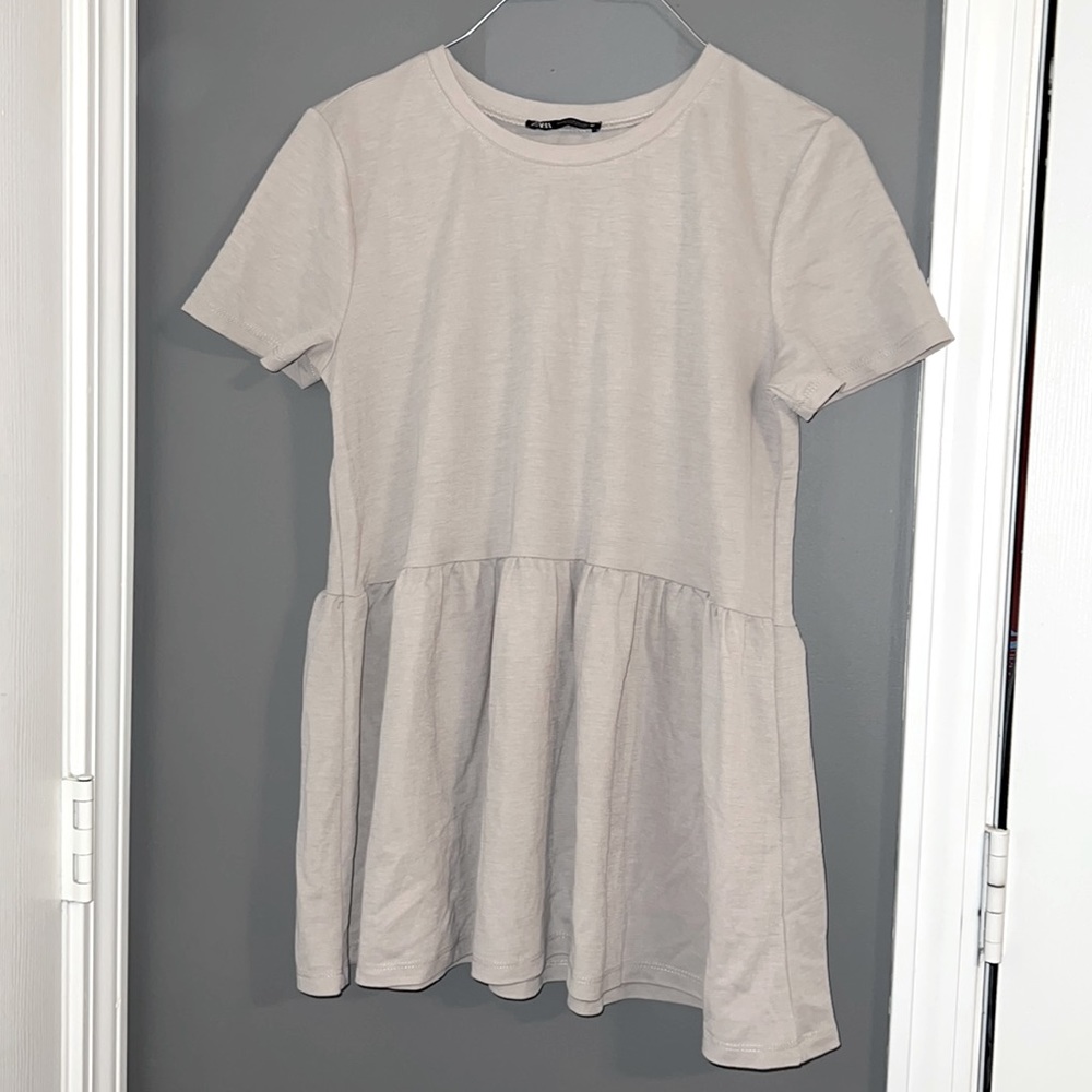 Zara Cream Peplum